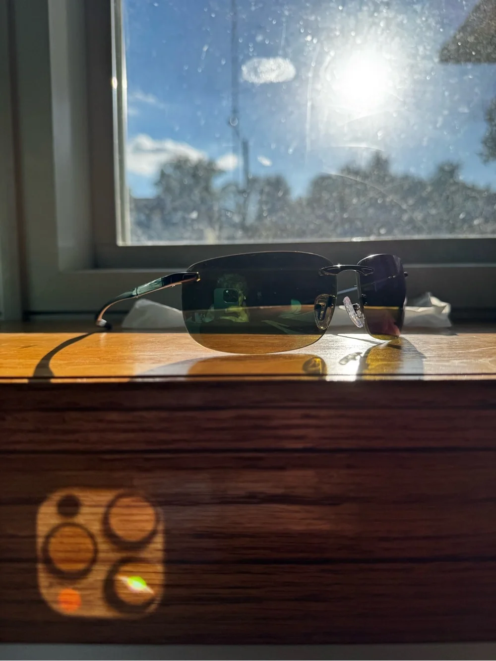 Revo Descend Z (RE1170-00-GN) Rimless Polarized Green Mirror, No Case, Like New